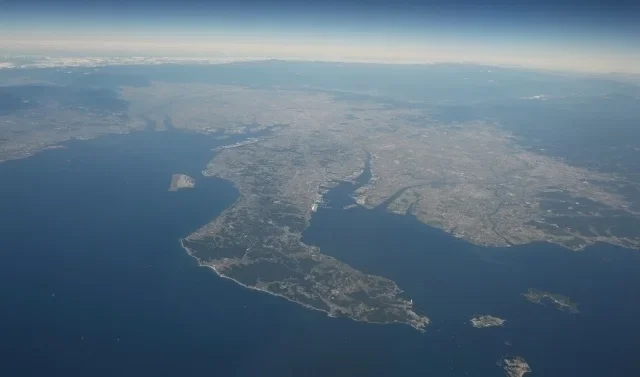 空から見た知多半島